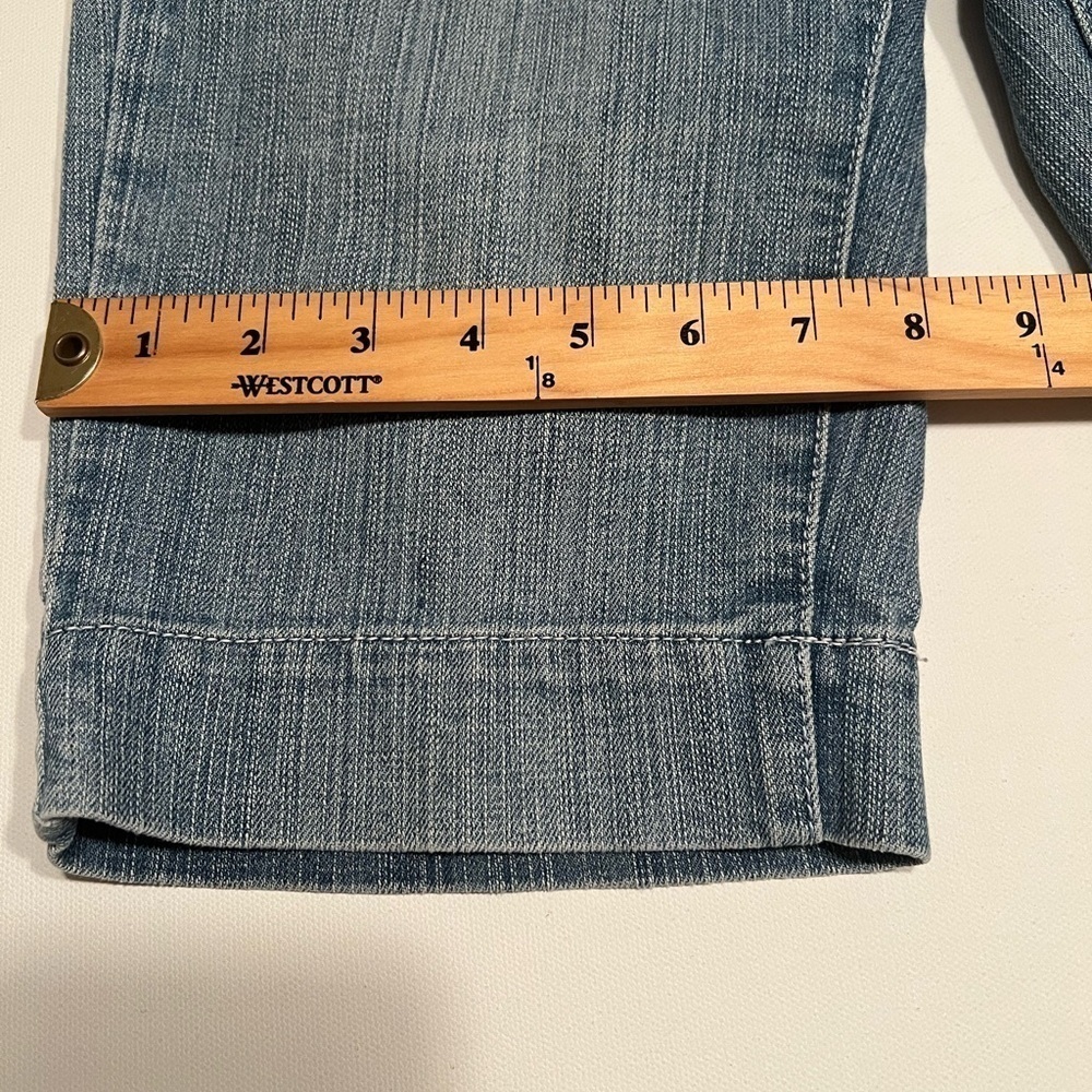 Boom Boom Shorts Womens 9 Blue Jean Denim Stretch Bermuda Low Rise Ladies Size 3 - Picture 2 of 6